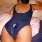 cumshot on ass on swimsuit