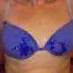 blue bra with sperm