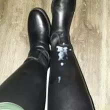 Cum On Her Boots